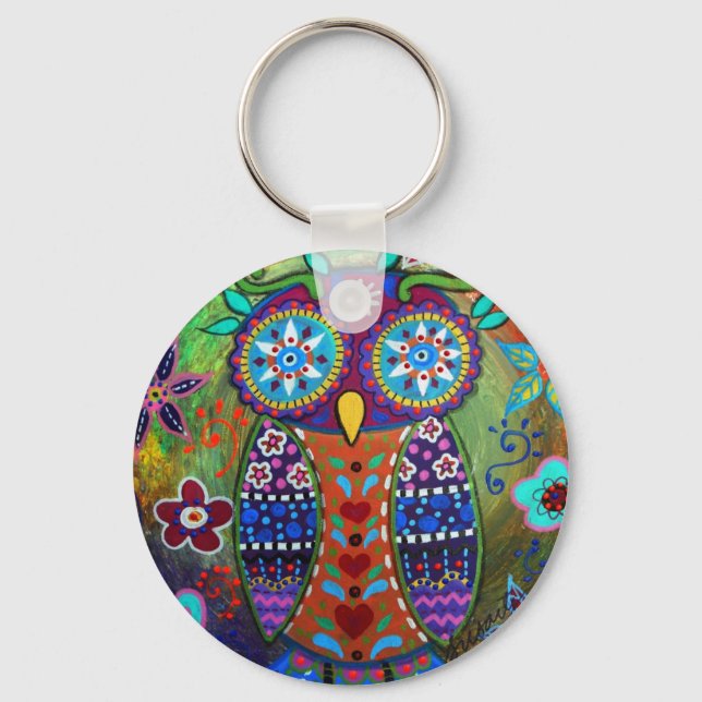 whimsy owl key ring (Front)