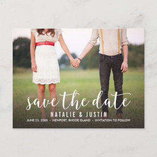 Whimsy Photo Save the Date Announcement Postcard