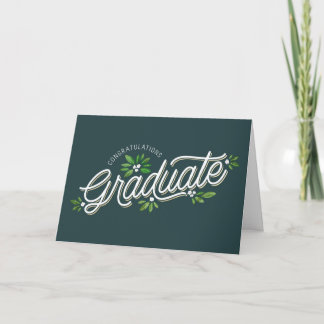 Whimsy Praise Folded Graduation Greeting Card