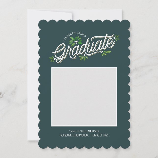 Whimsy Praise Graduation Announcement (Front)