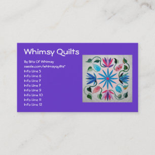 Whimsy Quilt Business Card