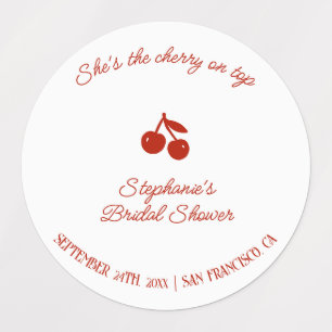 Whimsy Red She's the Cherry on Top Bridal Shower