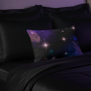 Whimsy Watercolor Celestial Scene Decorative Cushion
