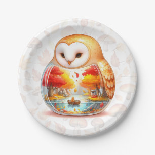 Whimsy Wilderness Critters - the Owl - Paper Plate