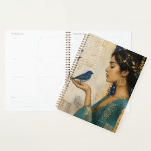 Whimsy Woman and a Blue Bird Planner