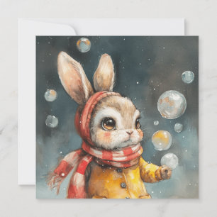 Whimsy Wonders: Bunny-Inspired 🐇Downloadable Holiday Card