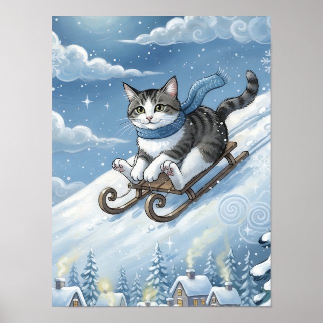 WhimsyCatSled Poster (Front)