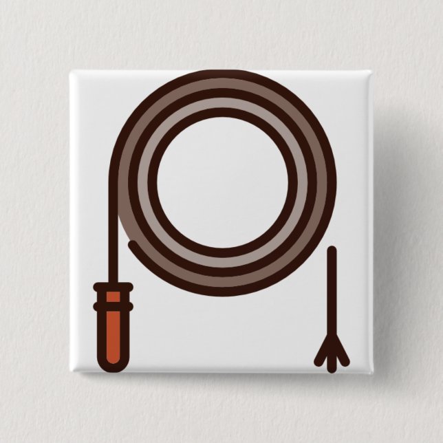 whip 15 cm square badge (Front)