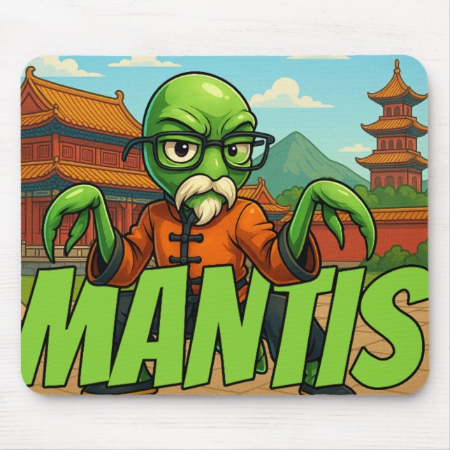 Whip Hand of the Mantis Kung Fu Mouse Pad (Front)