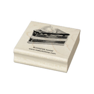 Whipped Cream Bakery Cheesecake Rubber Stamp