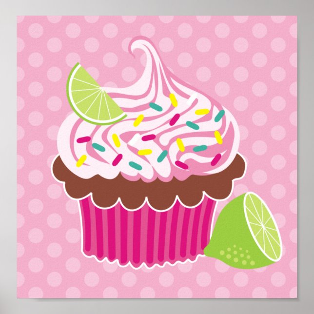 Whipped Cream Cupcake Canvas Print (Front)