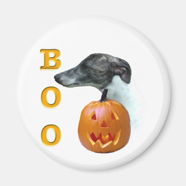 Whippet Boo Magnet (Front)