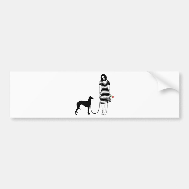 Whippet Bumper Sticker (Front)