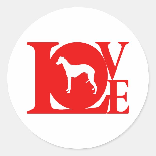 Whippet Classic Round Sticker (Front)