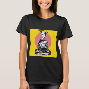 Whippet Coffee Time – Quirky Vintage Dog  T-Shirt