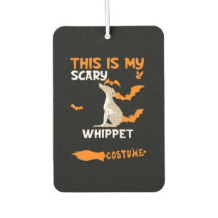 Whippet Costume Halloween Lazy Scary Dog T-Shirt Car Air Freshener