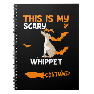 Whippet Costume Halloween Lazy Scary Dog T-Shirt Notebook