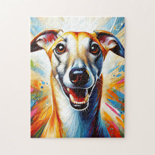 Whippet Dog Acrylic Print Dog Lover Gift Jigsaw Puzzle