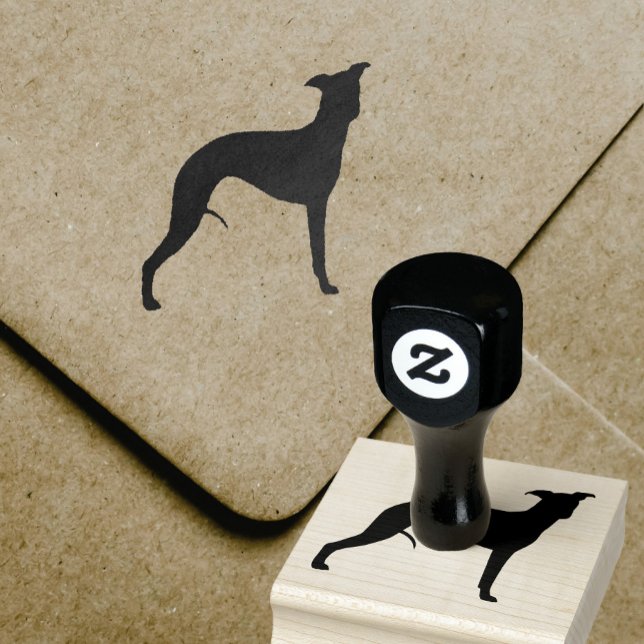 Whippet Dog Breed Silhouette Rubber Stamp (Creator Uploaded)