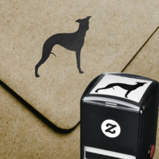 Whippet Dog Breed Silhouette Self-inking Stamp
