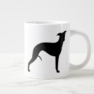 Whippet Dog Breed Silhouettes Large Coffee Mug