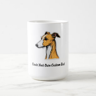 Whippet Dog Create Your Own Custom Text Coffee Mug
