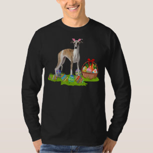 Whippet Dog Easter Egg Hunting Bunny Whippet Easte T-Shirt