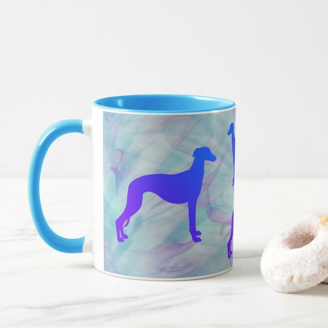 Whippet Dog Mug (With Donut)