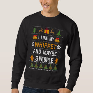 Whippet Dog Owner  Whippet Ugly Christmas Sweater
