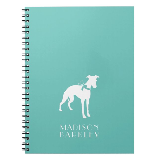 Whippet Dog Puppy Notebook (Front)