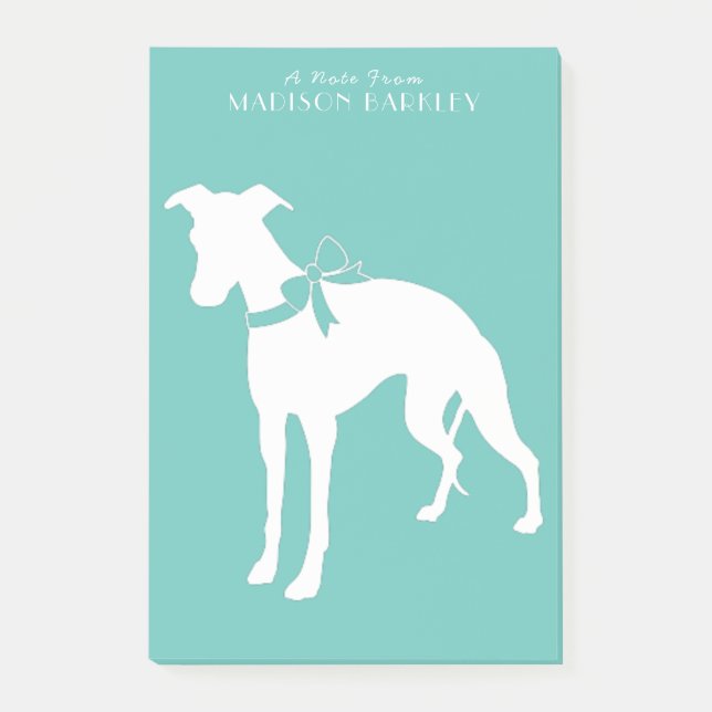 Whippet Dog Puppy Post-it Notes (Front)