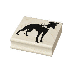 Whippet Dog Puppy Rubber Stamp