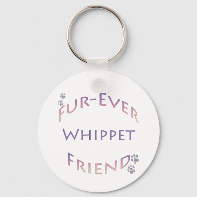 Whippet Furever Friend Key Ring (Front)