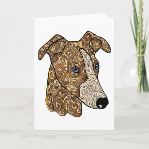 Whippet Greeting Card
