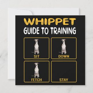 Whippet Guide To Training Dog Obedience Invitation
