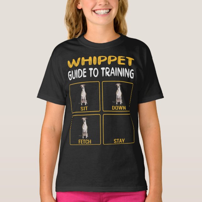whippet guide to training dog obedience T-Shirt (Front)