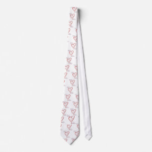 Whippet Heart Belongs Tie