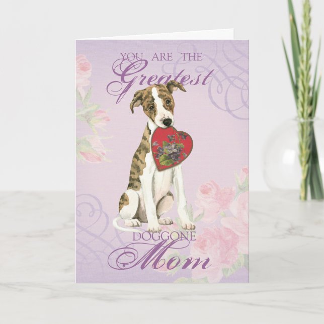 Whippet Heart Mum Card (Front)