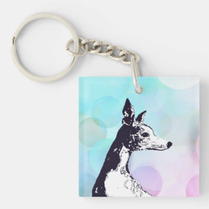 Whippet Key Ring