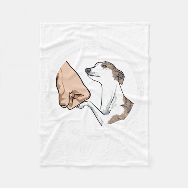 whippet lover gifts whippet lovers sweat fleece blanket (Front)