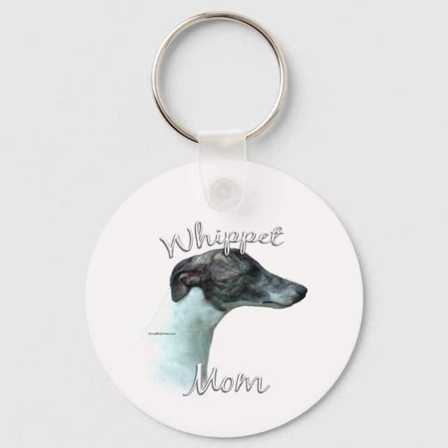 Whippet Mum 2 Key Ring (Front)