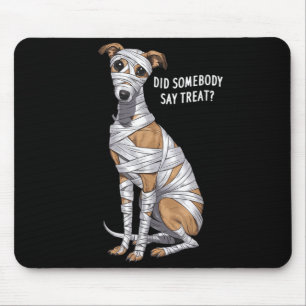 Whippet Mummy Halloween Dog Mouse Pad