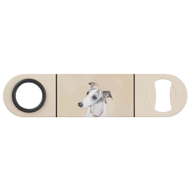 Whippet Painting - Cute Original Dog Art (Front (Horizontal))