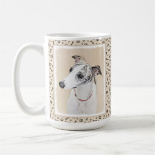 Whippet Painting - Cute Original Dog Art Coffee Mug
