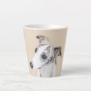Whippet Painting - Cute Original Dog Art Latte Mug