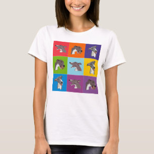 Whippet Pop Art Montage Spaghetti Top