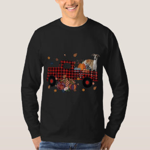 Whippet Pumpkin Truck Thanksgiving Halloween Gift T-Shirt