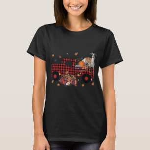 Whippet Pumpkin Truck Thanksgiving Halloween Gift T-Shirt