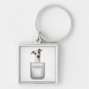 Whippet Puppy Dog In Your Pocket Key Ring