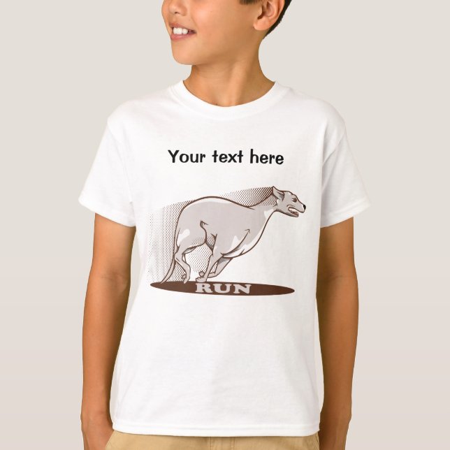 Whippet Running T-Shirt (Front)